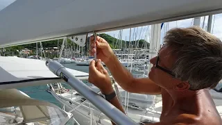 ep23 – Boat maintenance – Martinique, Marina du Marin – Hallberg-Rassy 54 Cloudy Bay – May 2018