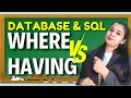 Database SQL Difference Between Having Where Class 12 Lovejeet Arora