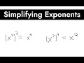 Simplifying exponents with fractions variables operations like multiplication and division in math