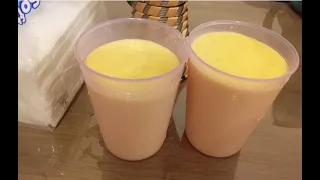 summer refreshing drink mango milk shake recipe made by muzi toys