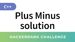 HackerRank C Solution Plus Minus