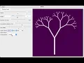 An interactive tool for drawing fractal binary trees