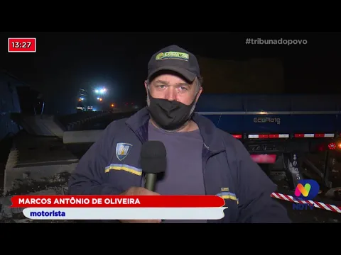 BR-101, em Joinville: Acidente entre três caminhões interditou rodovia
