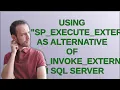 Using sp - execute