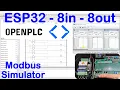 ESP32 OpenPlc Live Debug Modbus Simulator