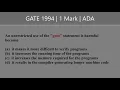 Why you shouldn t use Goto Statement Previous Year GATE Question GATE 1994 DSA