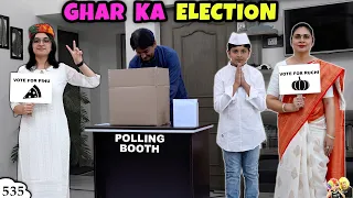 ghar ka election ep 535 voting for home pm comedy family movie aayu and pihu show