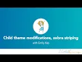 Use a child theme to customize your website zebra-stripe blog posts in WordPress Using PHP CSS