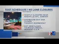 TDOT schedules I-40 lane closures