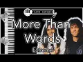 Download Lagu More Than Words - Extreme - Piano Karaoke Instrumental
