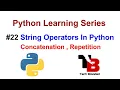 String Operators In Python With Example Concatenation Repetition Slicing Of String In Python