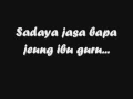 lagu sunda judulna Jasa Bapa Ibu Guru- Ku: Nenk Mey Dayanti