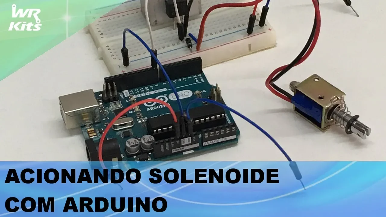 DRIVER PARA ACIONAR SOLENOIDE 1,5A COM ARDUINO