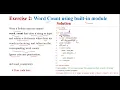 Python Exercises - Random Number Generation Word Count Using Built-in Modules
