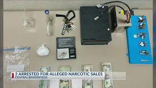 2 arrested for alleged narcotic sales illegal gambling at central Bakersfield home