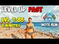 Best ASA Note Run Level 1-85 in 8 MIN FAST ARK Survival Ascended The Island
