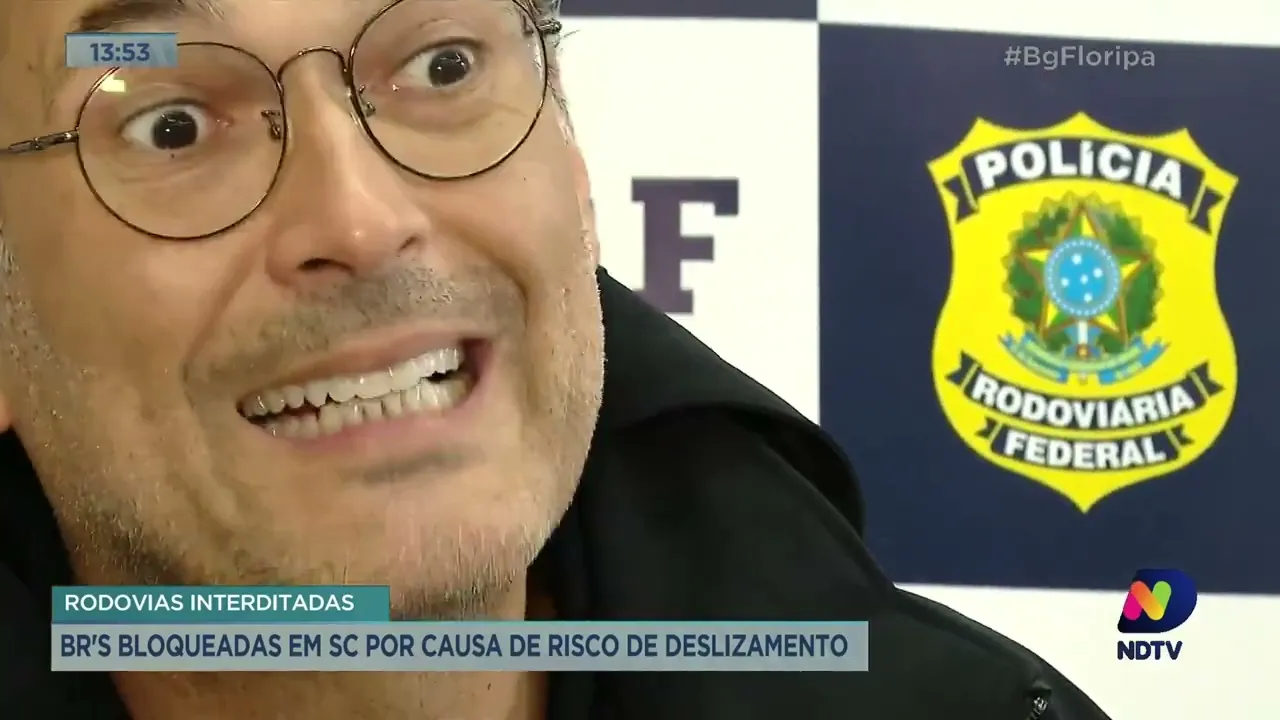 BR's são bloqueadas em SC por causa de risco de deslizamento