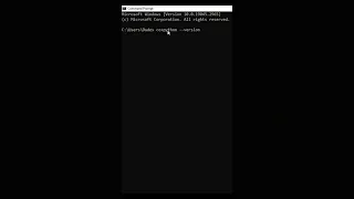 how to check python version using windows cmd