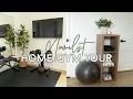 How I Built the Perfect Minimalist Home Gym AFFORDABLE REALISTIC HOME GYM TOUR