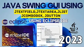 Java Swing GUI Tutorial Java GUI using Eclipse IDE 2023 JList JComboBox in Java Swing