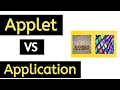 Difference Between Applet AND Application In Hindi