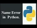 Name error in python