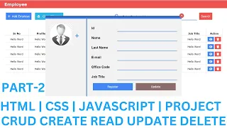 CRUD Create Read Update Delete Project JavaScript Project In Hindi Justforcode