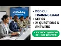 DoD CUI Training Exam Set 05 Pass Fast