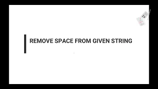 How to remove space in a String without using removeAll Method in Java