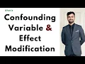 Confounding Effect Modification Epidemiology biostats USMLE NEET PG Research
