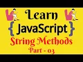 JavaScript Lecture - 53 String Methods Part