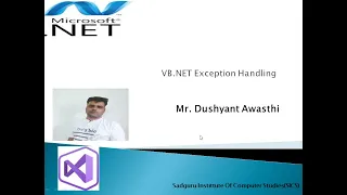 VB NET Exception Handling part I