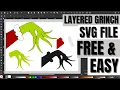 FREE Grinch Svg File - Create A Festive Grinch SVG File With Inkscape