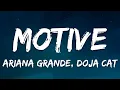 Ariana Grande, Doja Cat - motive (Lyrics)