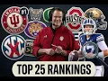 My 2026 College Football Top 25 Rankings Are NOTHING Like Everyone Else s