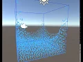 A fluid simulation by SPH method in Unity