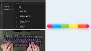 ASMR Programming - How to Make an Animated Light Progress Bar with HTML and CSS