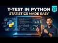 Learn T-Test in Python One Sample Two Sample Independent T-Test Python 29