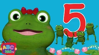 Five Little Frogs Jumping On The Bed CoCoMelon Nursery Rhymes Kids Songs 