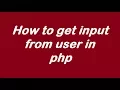 Download Lagu How to get input from user in PHP  addition of two number given by user and printing the sum