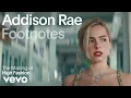 Addison Rae - The Making of High Fashion Vevo Footnotes