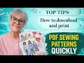 Perfect PDF Sewing Pattern Printing Assembly No More Alignment Mistakes