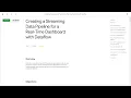 Lab Creating a Streaming Data Pipeline for a Real Time Dashboard with Dataflow