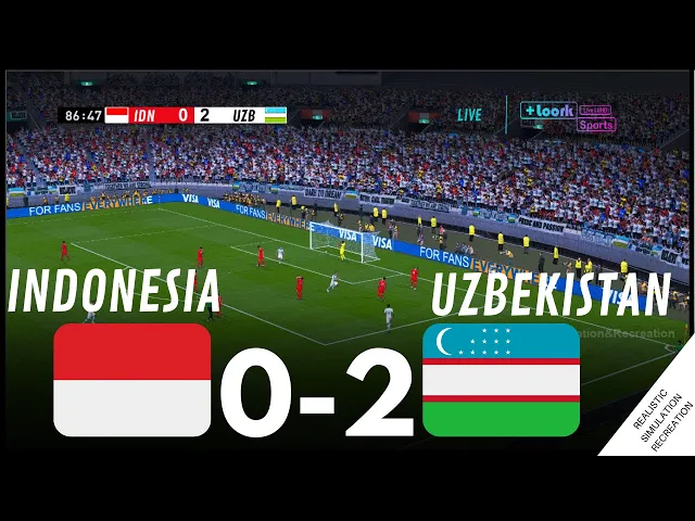 Download MP3 TIMNAS INDONESIA U23 [0-2] UZBEKISTAN U23 - Piala Asia AFC U23 2024 | Sorotan Simulasi Video Game