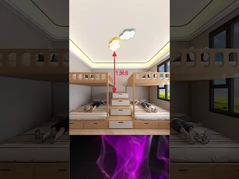 🔥🔥🔥Kamar tidur untuk 8 anak Desain Interior #dekorasi #desain #desaininterior #interior #kamar