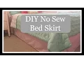 DIY No Sew Bedskirt On the Cheap
