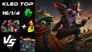 TOP Kled vs Nasus - EU Grandmaster Patch 14 13