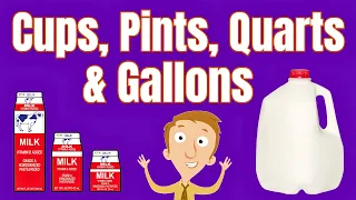 Liquid Measurements For Kids | Cups, Pints, Quarts, & Gallons