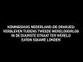 Download Lagu Koningshuis Nederland tijdens Tweede Wereldoorlog in duurste straat ter wereld Eaton Square Londen
