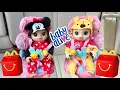 Download Lagu BABY ALIVE dolls go on a outing 🛒 shopping and McDonald’s 🍔